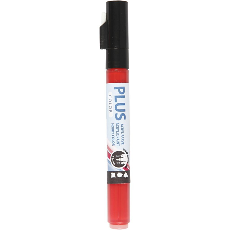 Plus Color Marker Crimson Red