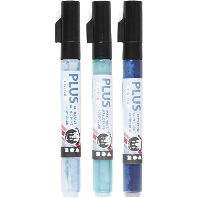 Plus Color Marker Set Oceaan 3 stuks