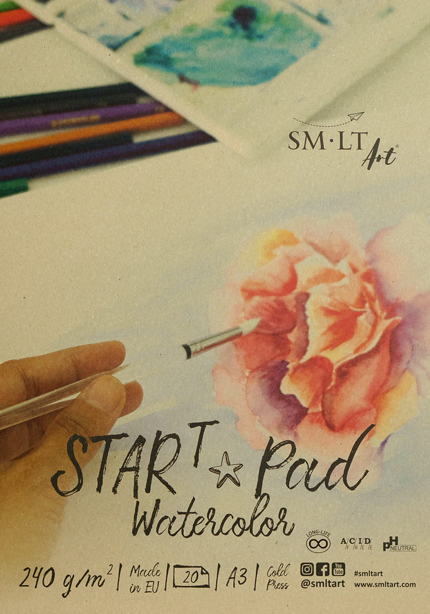 SMLT Starterblock Aquarell A3 240g 20 Blatt