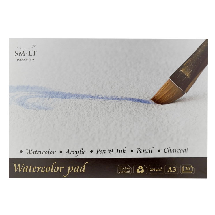 SMLT Aquarelblok A3 260gr 20 vel