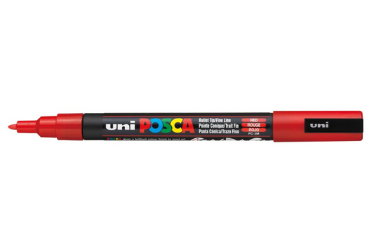 Uni Posca Verfmarker 3M Rood