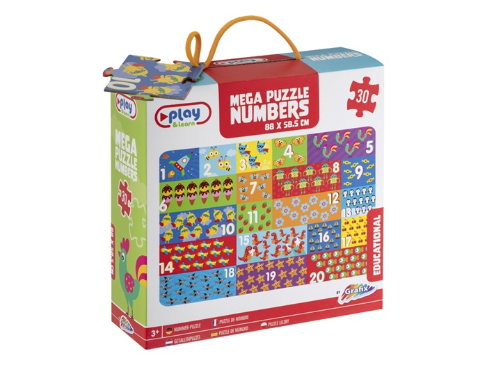 Grafix Gigantische Cijfers Activiteiten Puzzel 88x58,5 cm