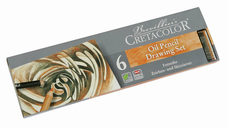 Cretacolor Oil Pencils Drawing Set 6-piece