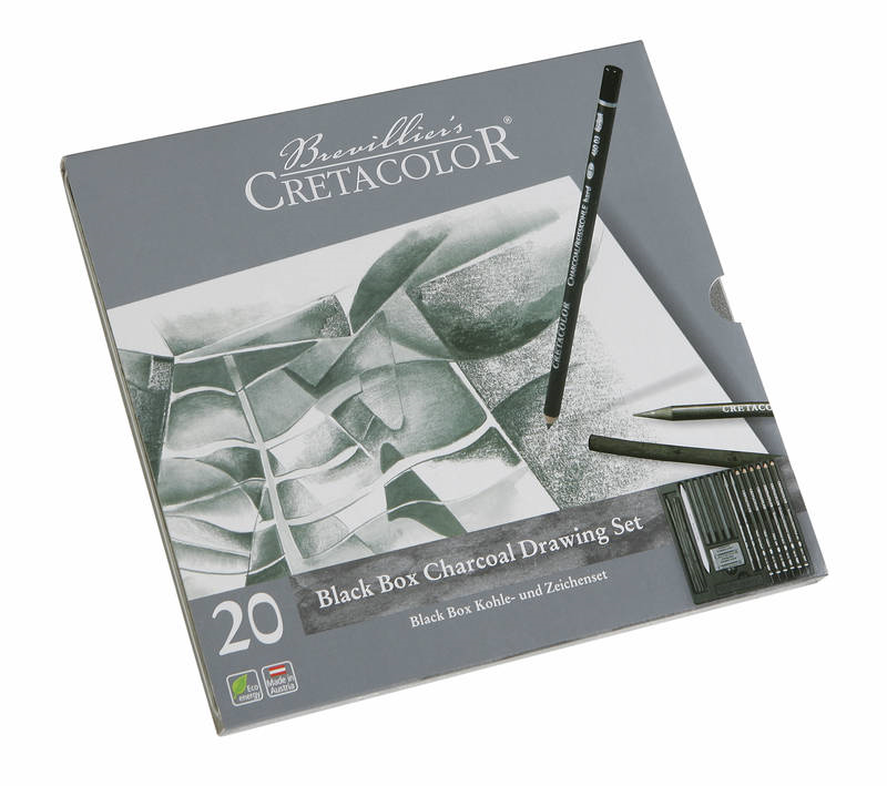 Cretacolor Zeichenset Holzkohle 20-teilig
