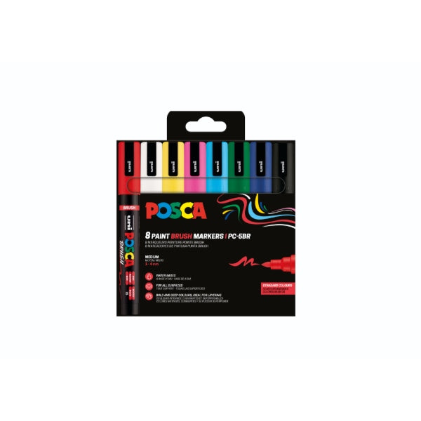 Uni Posca PC-5M Pinselmarker Set 8 Stück