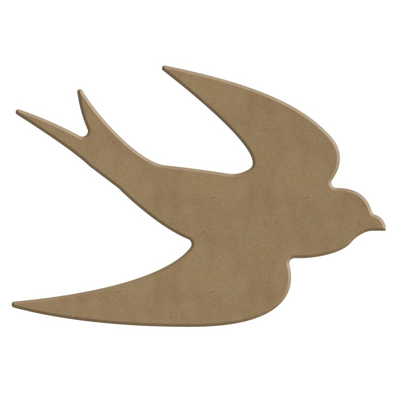Gomille MDF Figuren Zwaluwen 3 stuks 15 cm