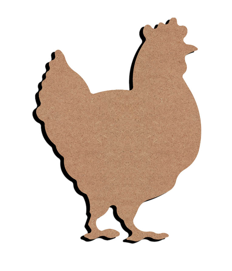 MDF-Figur Huhn 26 cm