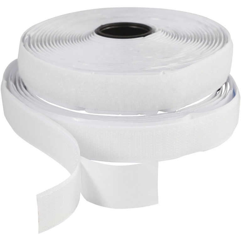 CC Klittenband 20 mm 5 m Wit
