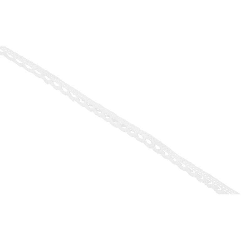 CC Gehaakt Kanten Lint 10 mm 10 m Wit