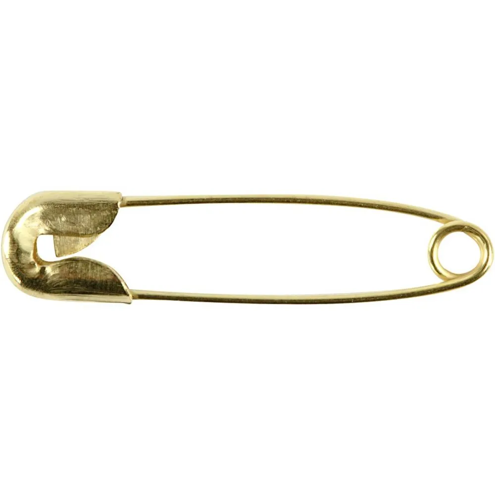 CC Safety Pins 22 mm Gold 100 pcs