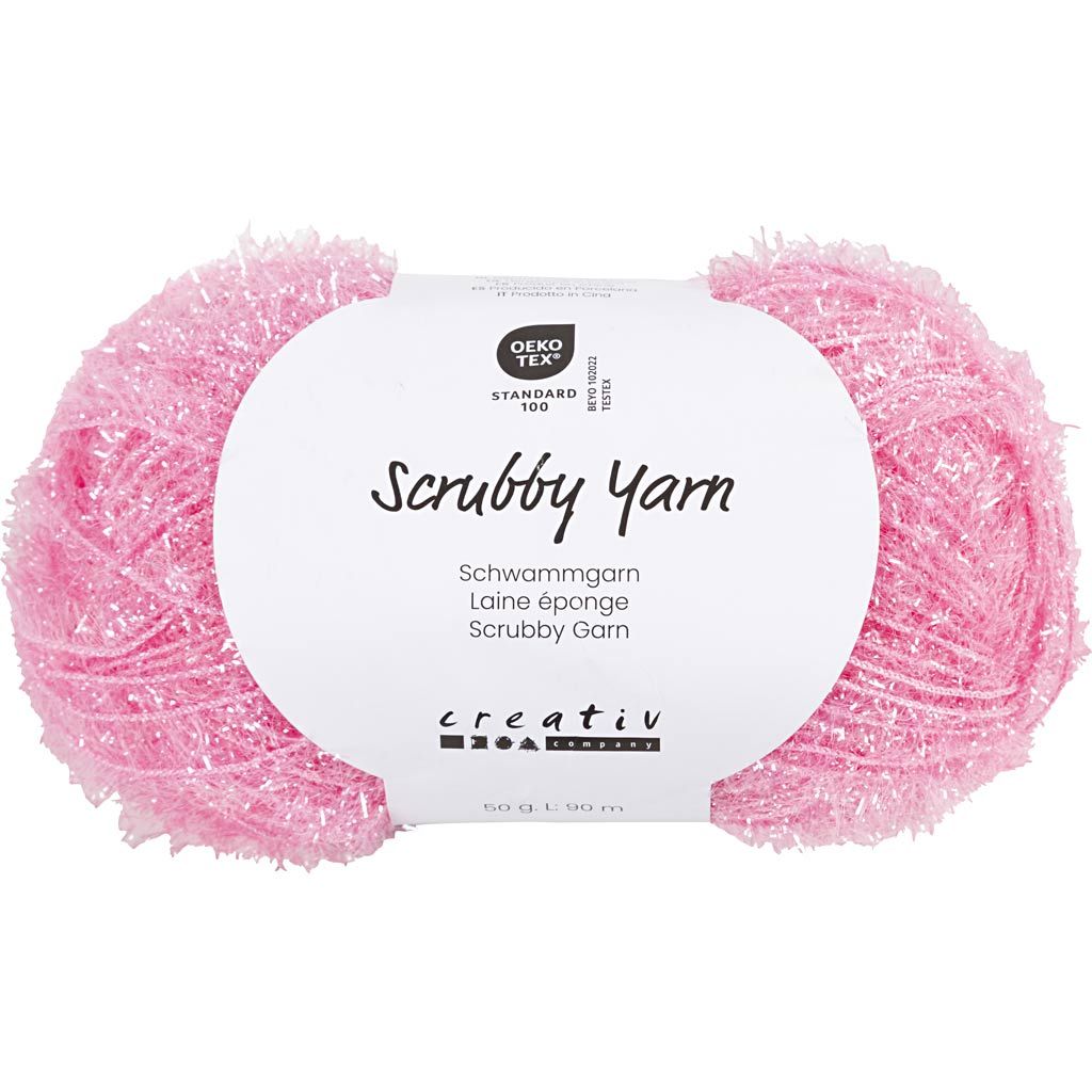CC Scrubby Yarn Pink 50 gr