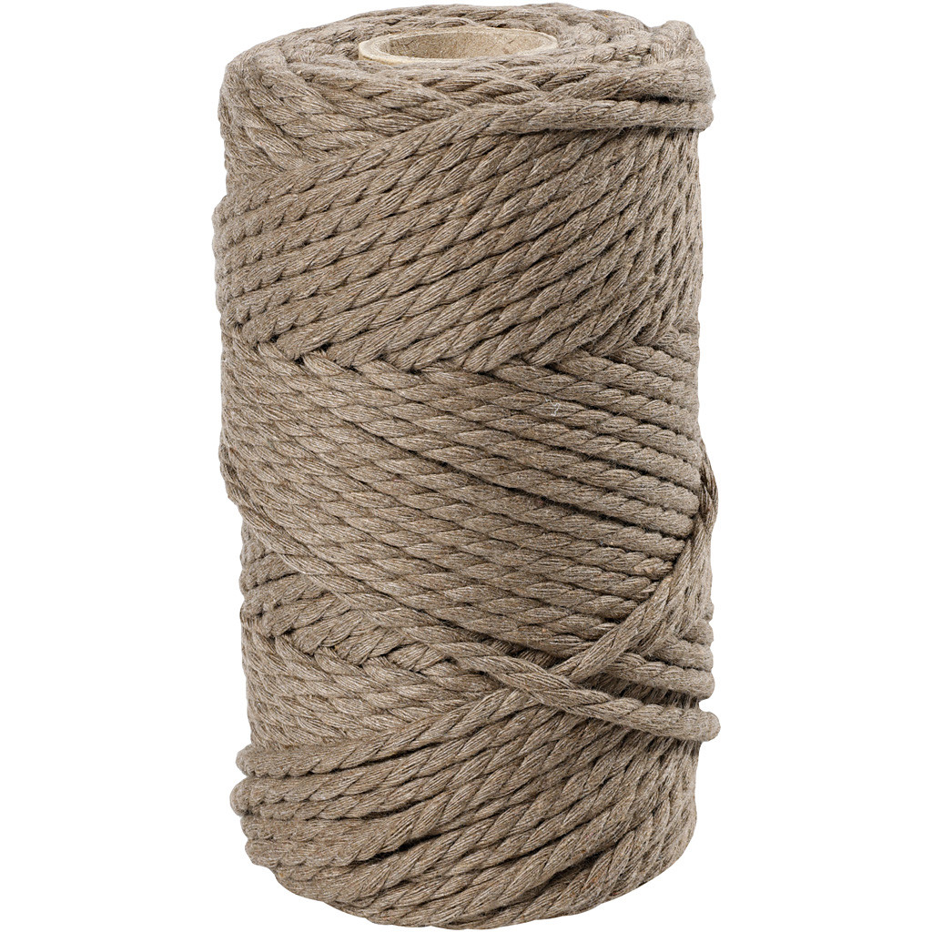CC Makramee-Kordel 4 mm 55 m Hellbraun