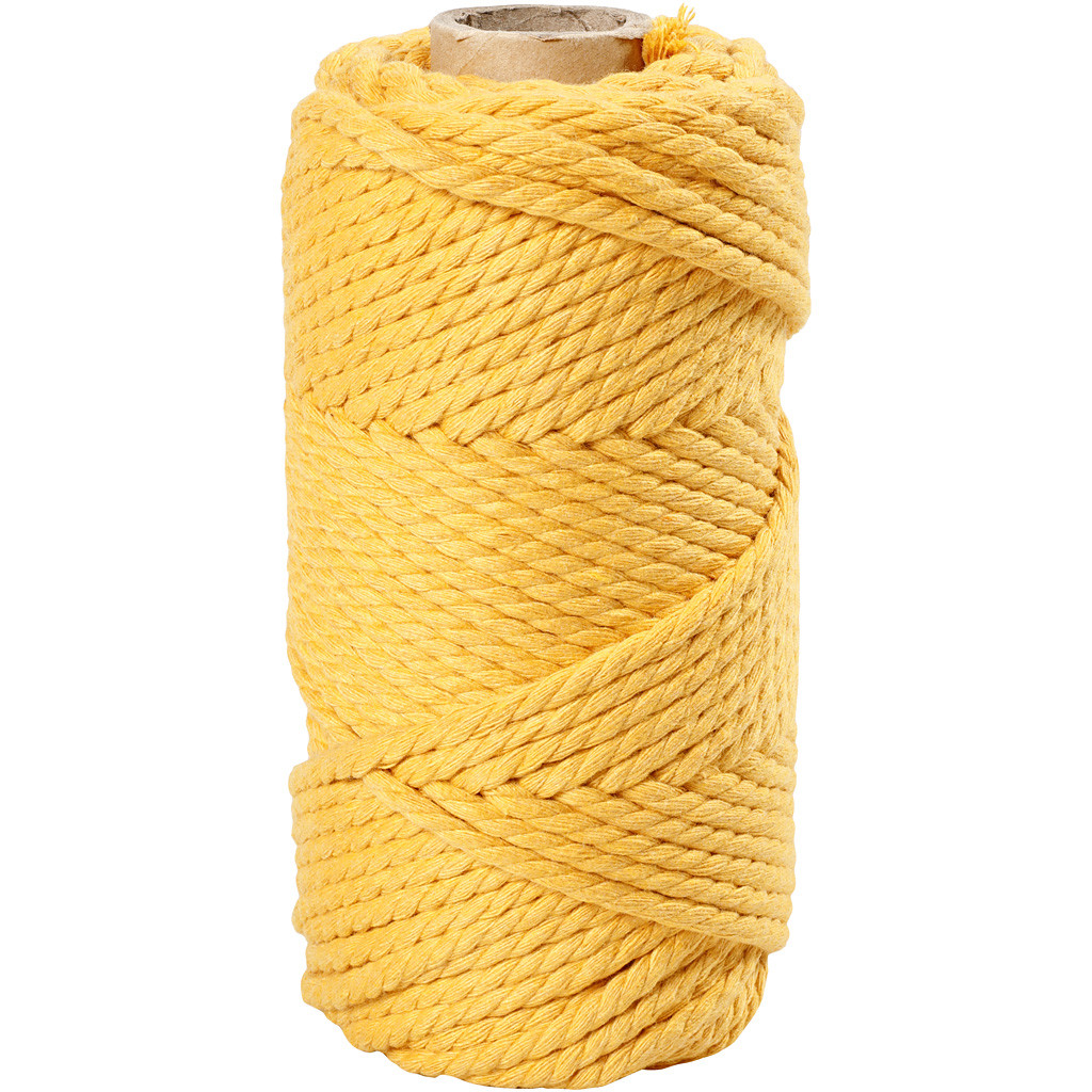 CC Makrameegarn 4 mm 55 m Gelb