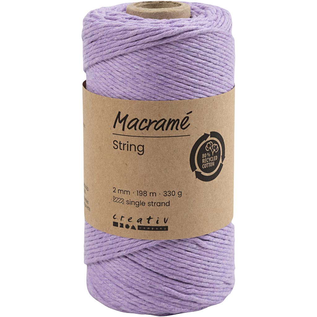 CC Makramee-Kordel 2 mm 198 m Lila