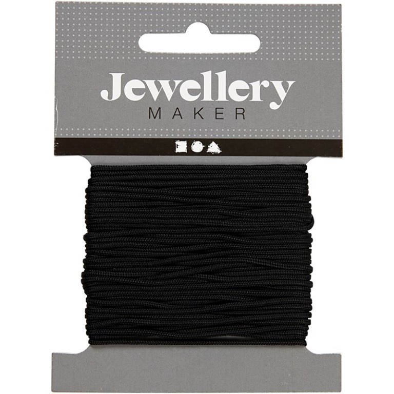 CC Macramé Koord 1 mm Zwart 10 m