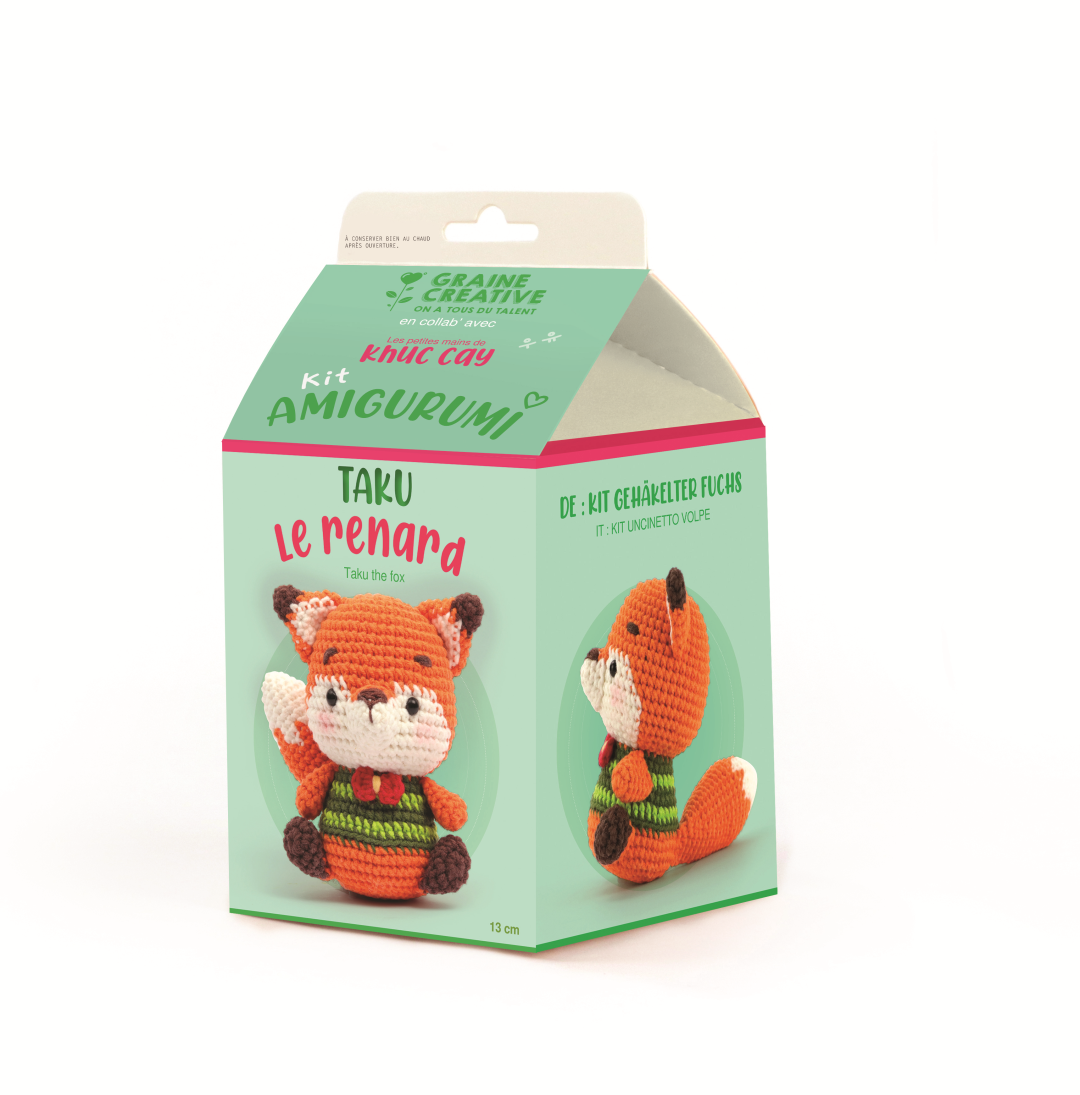 GC Amigurumi Crochet Kit Taku the Fox 13 cm