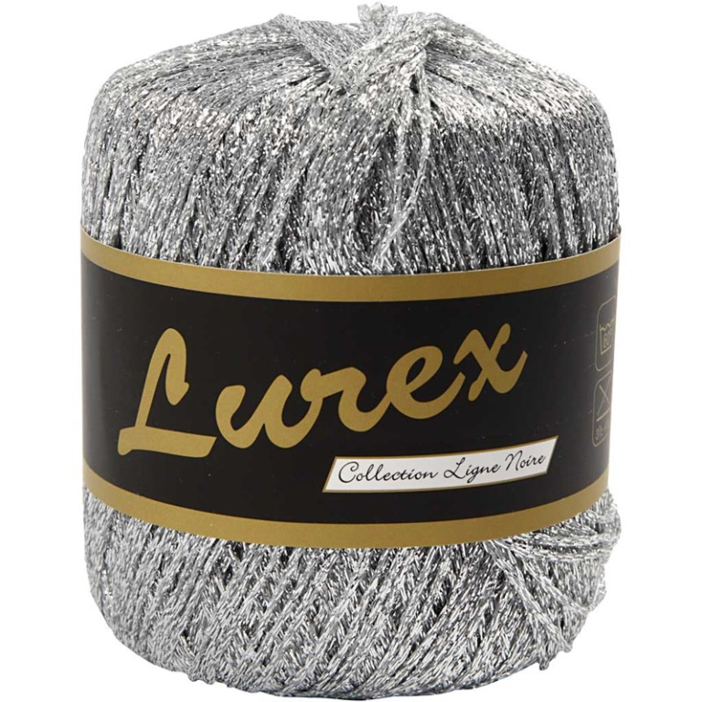 CC Glitzergarn 25g Silber