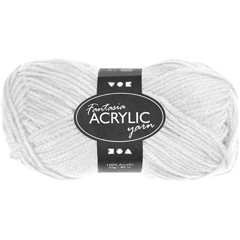 CC Fantasia Acrylgarn 50gr Weiß