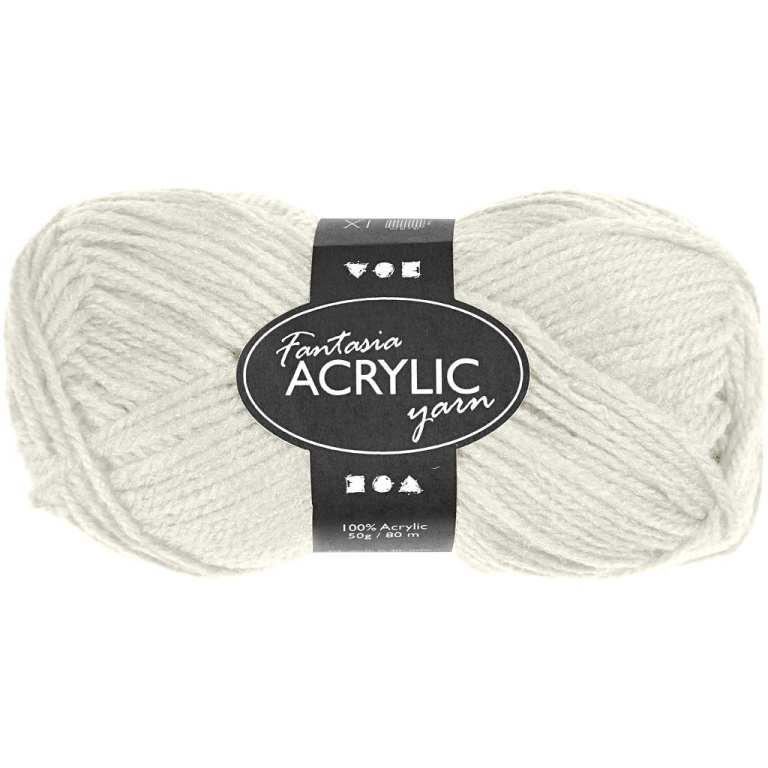 CC Fantasia Acrylgarn 50 g Off-White
