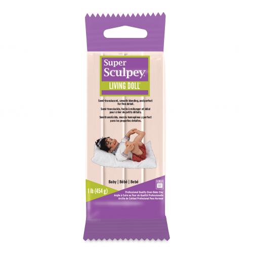 Sculpey Super Sculpey Living Doll Beige 454g - Polymeerklei / Boetseerklei