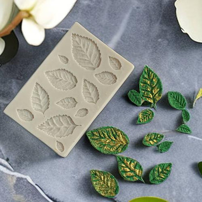 Tool Silicone mold leaves 2 - Polymer Clay / Modeling Clay | GoedkoopsteHobby