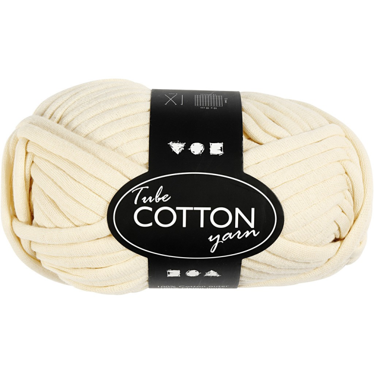 CC Tube Cotton Yarn 100g Off-White