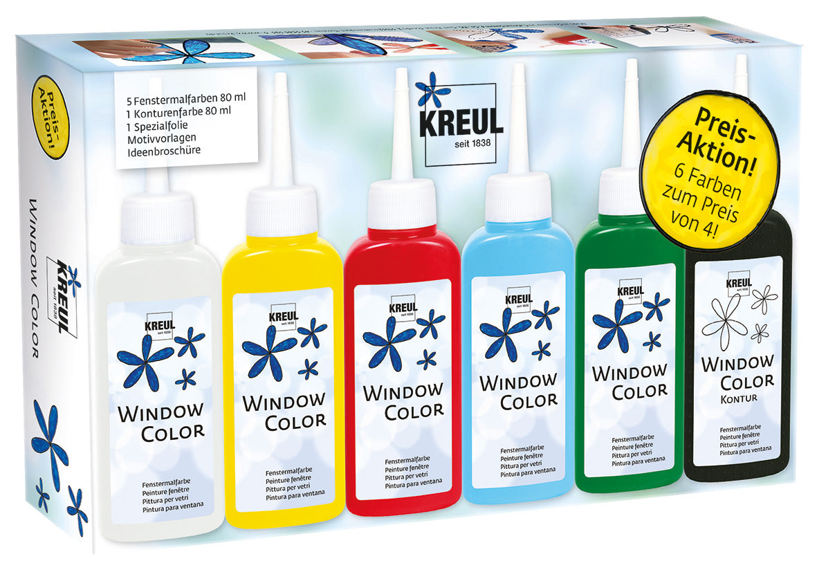 Kreul Raamverf Set 5x80 ml