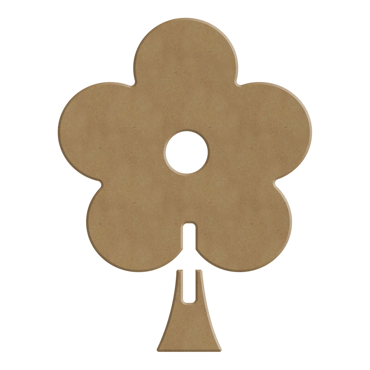 Gomille MDF Figuur Bloemen 3 stuks