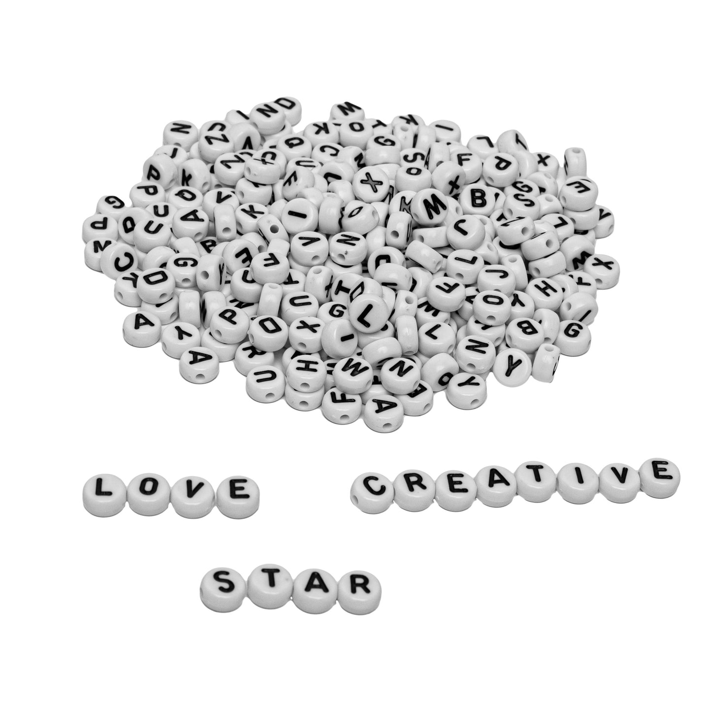 CS Kralen Letters Rond - 500 stuk