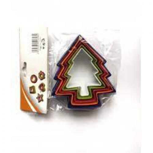Gereedschap 5x Kerstboom Uitsteekvormpjes - Polymeerklei / Boetseerklei