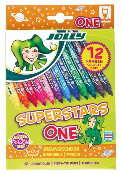 Jolly Superstar One Filzstifte 12 Farben