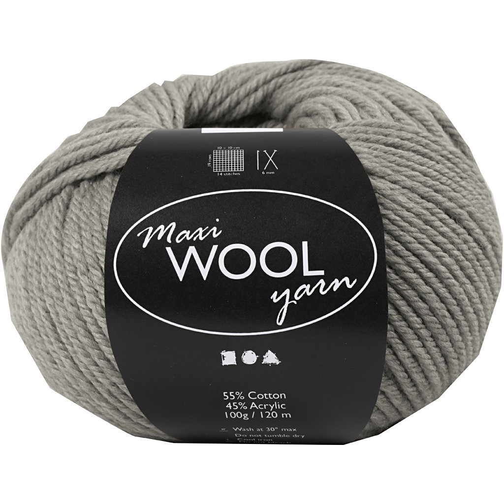 CC Maxi Wolgaren 100 g Grau Melange