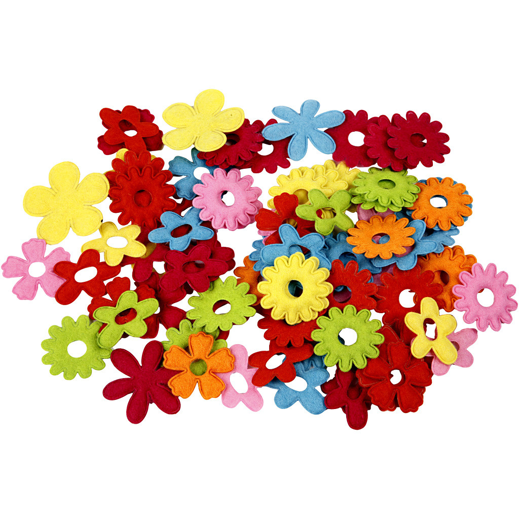 CC Bloemen van Vilt 135 stuks