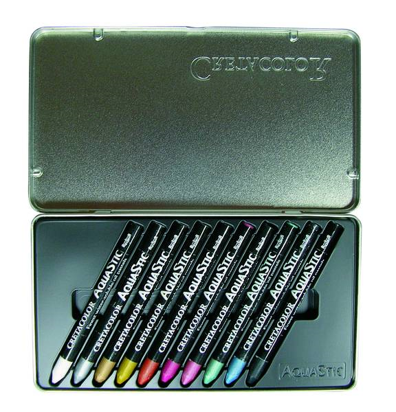 Cretacolor Aqua Stics Ölpastellkreiden Metallic Set 10 Stück