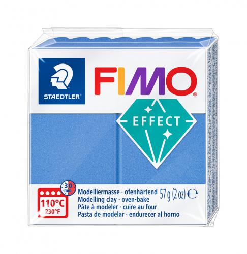 Fimo Soft Effect Metallic Blauw 57g - Polymeerklei / Boetseerklei