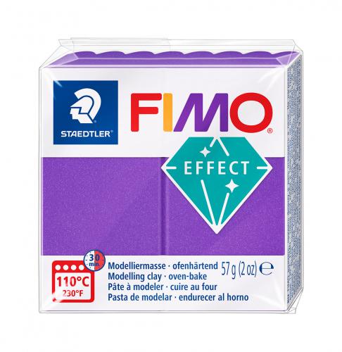Fimo Soft Effect Metallic Lila 57g - Polymeerklei / Boetseerklei