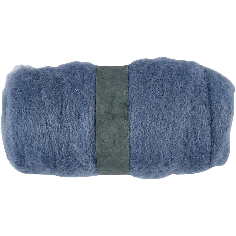 CC Gekaarde Wol 100gr Lucht Blauw