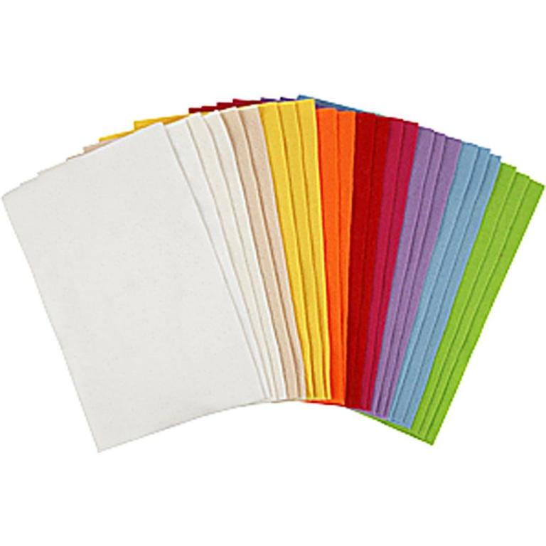 CC Hobbyvilt pakket Regenboog A4 24 stuks