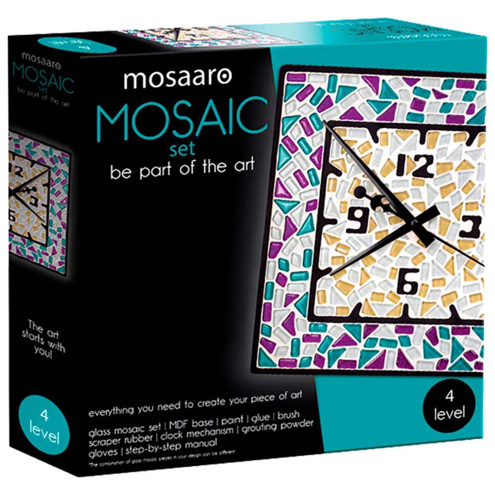 Mosaaro Mosaik-Set Quadrate Uhr MA4002