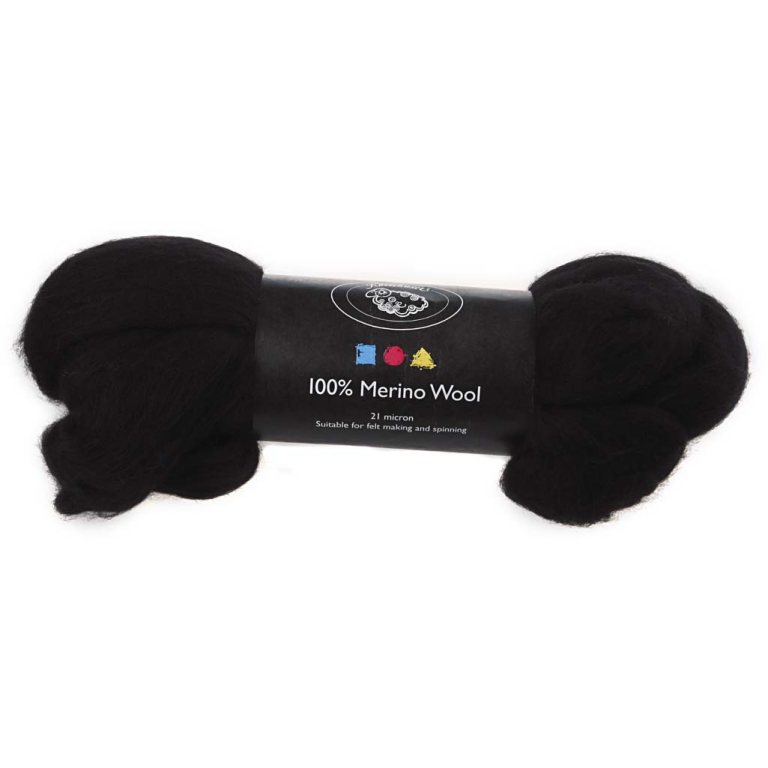CC Merino Wol 100gr Zwart