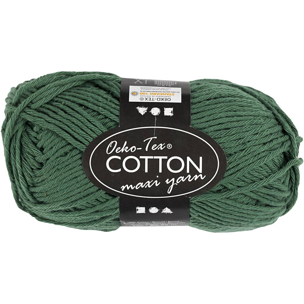 CC Cotton Yarn 8/8 50 gr - Dark Green