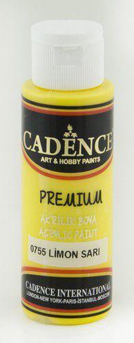 Cadence Premium Acrylverf 70 ml Lemon Yellow 0755