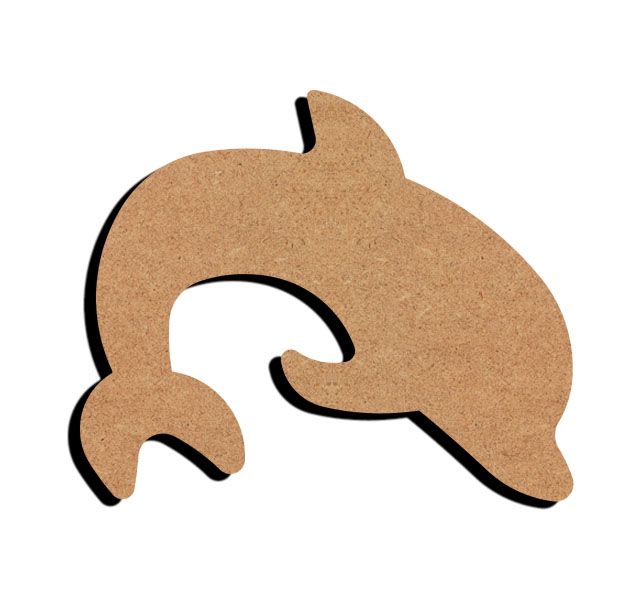 Gomille MDF Figur Delfin 15 cm