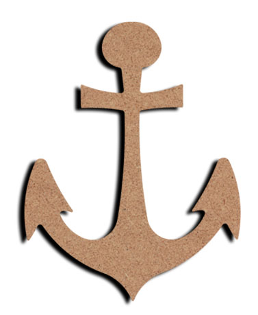 MDF Figuur Anker 15 cm