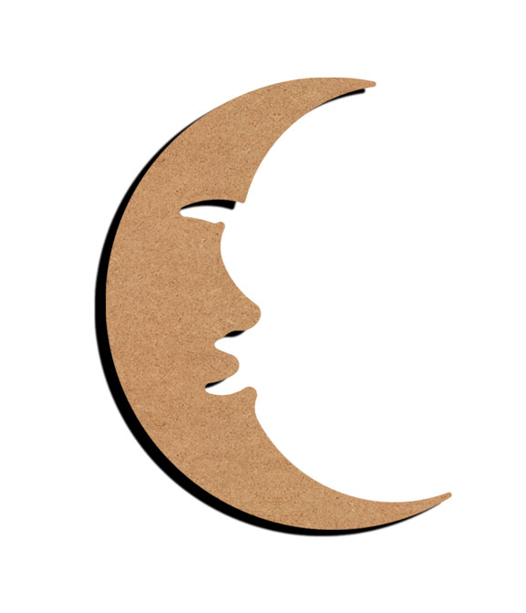 MDF Figure Half Moon Face 15 cm