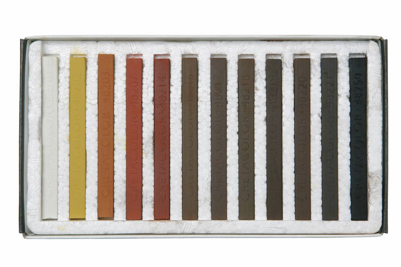 Cretacolor Hard Pastel Set brown