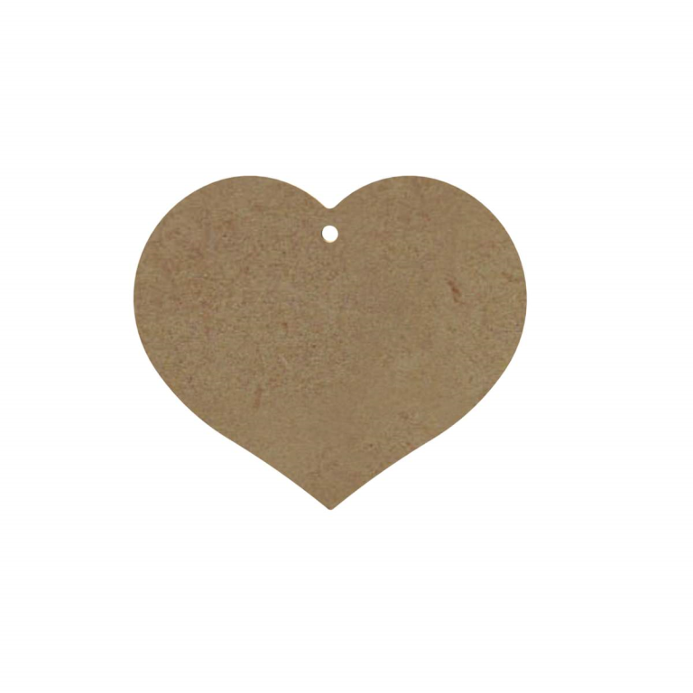 Gomille MDF Heart Figure 10 cm