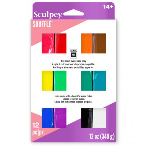 Sculpey Soufflé Multipack 12 Pc - Polymeerklei / Boetseerklei