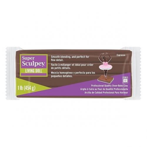Sculpey Super Sculpey Living Doll Espresso - Polymeerklei / Boetseerklei