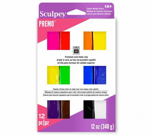 Sculpey Premo Multipack Classic 12x28g - Polymeerklei / Boetseerklei